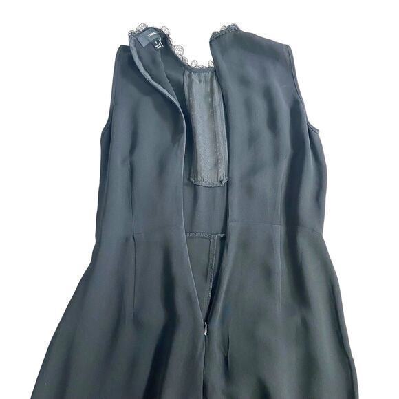 Yyigal Yigal Azrouel Black Pants Romper Jumpsuit Lace Wide‎ Legs Sleeveless Sz 2 - Picture 11 of 16